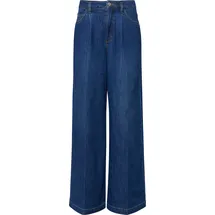 Comma, Wide Leg Jeans mit Eingrifftaschen, Marine, 34/32
