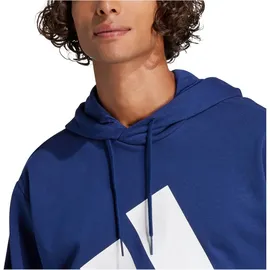 adidas Essentials Big Logo French Terry Kapuzenpullover Dark Blue / White S