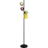 ECO-Light Stehlampe Canopus Alu, Eisen, Stahl & Metall Schwarz