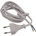 Unitec Euro-Zuleitung H03VVH2-F2x0 75mm2 2 Meter weiß