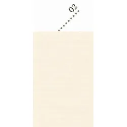 Clairefontaine 10x Farbiges, gerilltes Kraftpapier 65g, Rolle 3x0,70m - Elfenbein 95702C