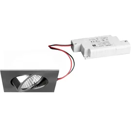 Brumberg 39365153 LED-Einbaustrahler 6W eckig nickel