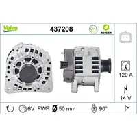 Valeo Lichtmaschine 14V 120A für Opel Renault S40 I