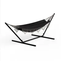 Blumfeldt Hängematte SwayStation Boho | 400 x 116 cm | wetterfest | rostfrei Dunkelgrau