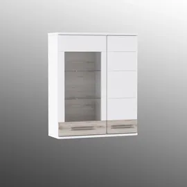 Forte Tempra Bücherregal 73,7 x 34,8 x 85,5 cm Weiß