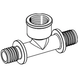 TECE TECEflex T-Stück IG, Standard Messing