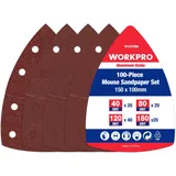 WorkPro Dreiecksschleifblätter 105 x 152 mm 100 Stück
