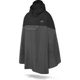 normani Regenponcho Unisex Regenponcho wasserdicht Cherrapunji mit Kapuze - 12000 mm Wassersäule - 3MTM-Reflektor braun|schwarz XXL/3XL
