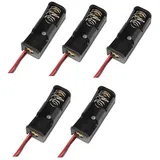 /A23 23A Batterie 12V Gehäuse Schwarzer 5PCS Clip Box Batterieladegerät Zubehör-04 (Black, One Size)