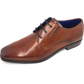 Bugatti Herren Businessschuhe, Männer Business Schnürer,Office,büro,Freizeit,Schnuerschuhe,Schnuerer,straßenschuhe,Cognac (6300),43 EU / 8.5 UK