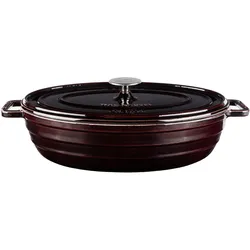 Sallys Gusseisenbräter Alime - Plum Purple Majolika