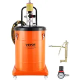 Vevor Fettpumpe 40L Luftbetriebene Fettpumpe 0,6–0,8 Mpa Aluminiumdruckguss-Pumpe -20-100°C Betriebstemperatur, Pneumatische Fettpumpe NPT-Anschluss Schmierfettpumpe Geeignet für 0-3# Fett