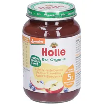 Holle Fruchtzubereitung Apfel & Heidelbeeren 2 x 190 g