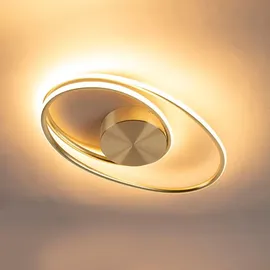 QAZQA Rowan 1-flammig oval gold Aluminium