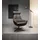 BeType Drehsessel Be Organic High Back Leder 81 x 92 x 83 cm grau drehbar