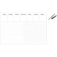 Papier Notiz-Schreibtischunterlage / Größe: 60x42cm / 30 Blatt + LED Touchpen Kugelschreiber