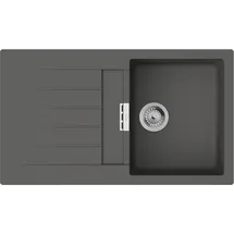 Hansgrohe S52 rechts Einbauspüle granit grau Handbetätigung 860 x 500 mm