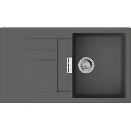 Hansgrohe S52 rechts Einbauspüle granit grau Handbetätigung 860 x 500 mm