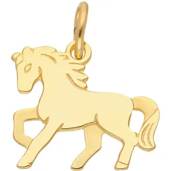 Ketten-Anhänger ADELIA ́S "333 Gold Anhänger Pferd", gold, Schmuckanhänger, Damen, Pferd, Gelbgold 333, 333 Gold Goldschmuck für Damen
