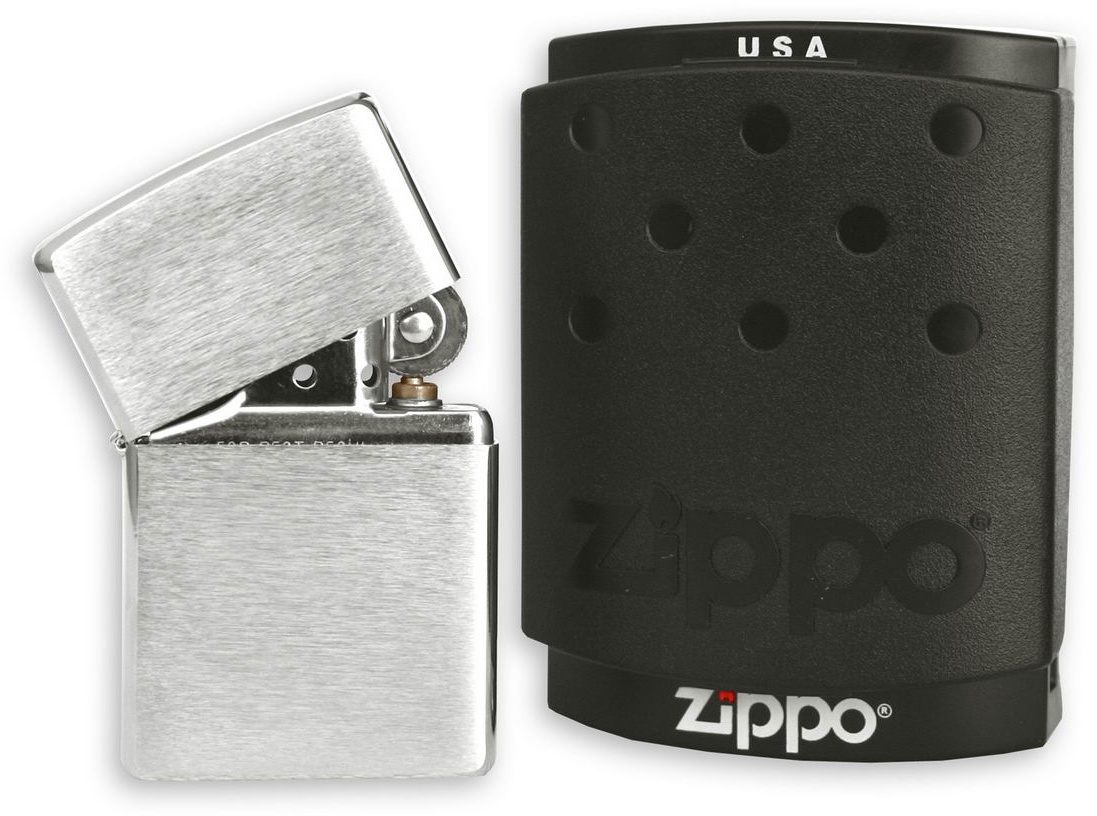 Zippo Feuerzeug Original Chrom gebürstet