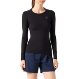 Odlo Natural 100% Merino Warm Langarm-funktionsunterhemd XS Black - Black