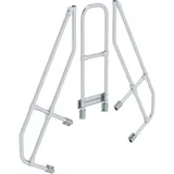Günzburger MUNK zweiter Handlauf Aluminium-Überstieg stationär/fahrbar 60° 4 Stufen