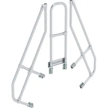 Günzburger MUNK zweiter Handlauf Aluminium-Überstieg stationär/fahrbar 60° 4 Stufen