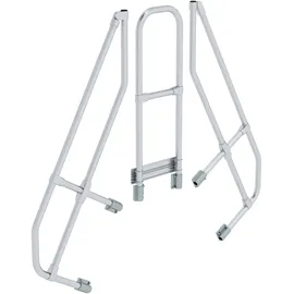 Günzburger MUNK zweiter Handlauf Aluminium-Überstieg stationär/fahrbar 60° 4 Stufen