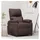 vidaXL Relaxsessel Elektrisch Polyester 90 x 100 x 90 cm Dunkelbraun mit Fernbedienung