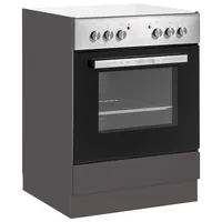 WIHO KÜCHEN Herdumbauschrank Flexi2 60 x 57 x 82 cm Grau