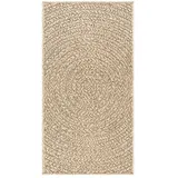 vidaXL Teppich ZIZUR 100x200 cm Jute-Optik Indoor und Outdoor