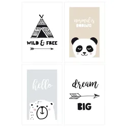 Bilder-Set HELLO KIDS - bunt - BH 20x30 cm