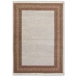 Orientteppich Mir Boteh Plain 120 x 180 cm Wolle Beige