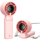 aecooly Halo 02 Tragbarer Handventilator 12,5 cm Tischventilator Rosa