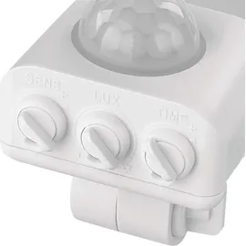 EMOS LED Strahler Aluminium 10 W mit Bewegungsmelder 20 cm weiß
