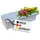 Buri Europaletten Blumenkasten 13,3 x 37,3 x 9,9 cm Weiß