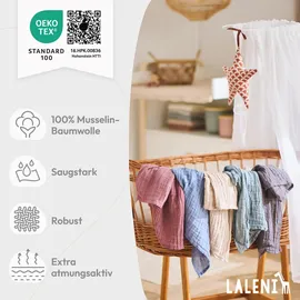 Laleni Spucktücher Rosa, Textil, Quadratisch, 70x70 cm, Pflegen, Babypflege