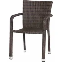 Siena Garden Minas Stapelsessel 56 x 83 x 60 cm maron