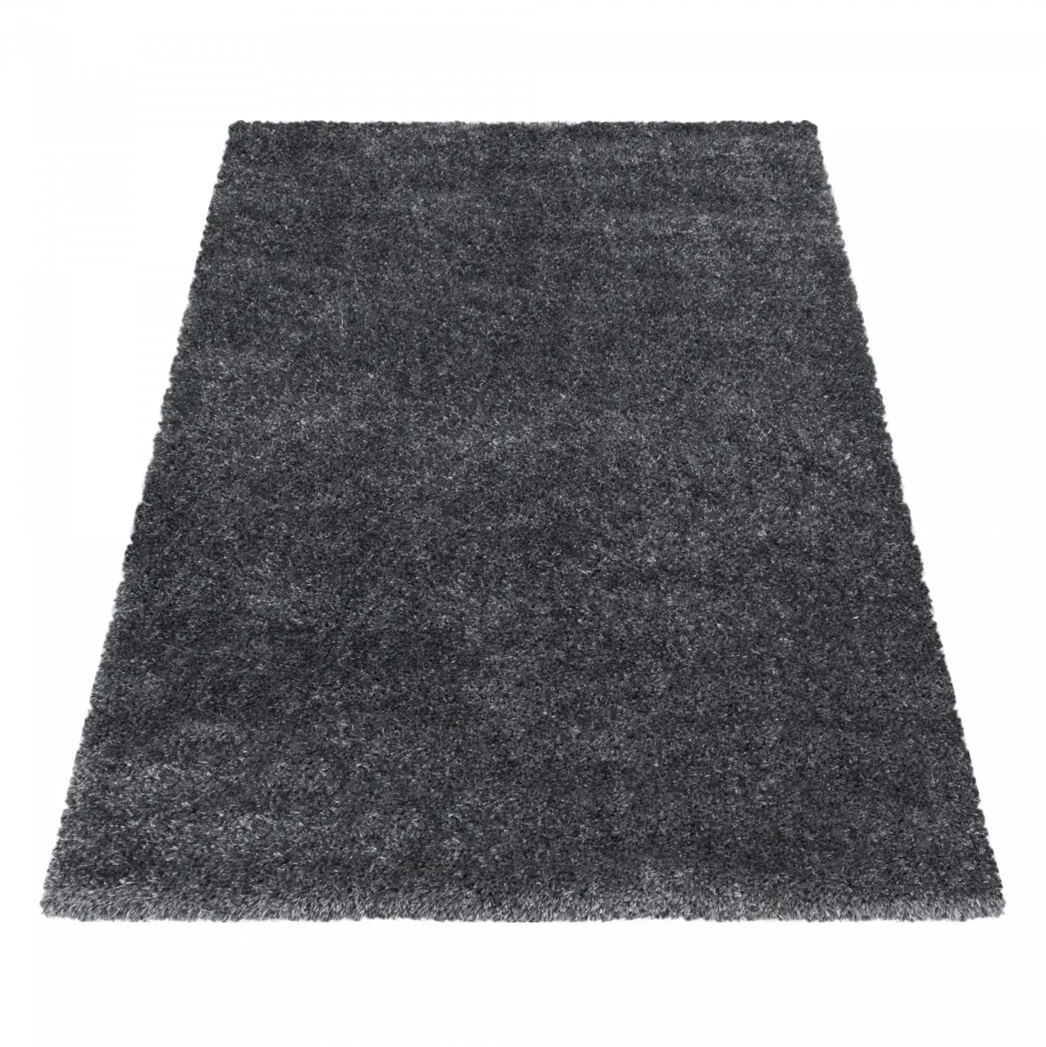 Einfarbig Hochflor Teppich, Flauschiger Langflor Shaggy Teppich, Rechteckig