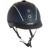 Casco Reithelm MISTRALL-2 marine XS-S (50-54cm) + MyStyle Wechselstreifen weiß