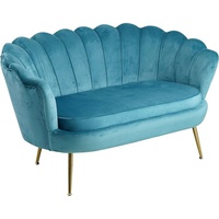 SalesFever 2-Sitzer »Clam«, extravagantes Muscheldesign, Breite 136 cm blau