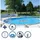 SUMMER FUN Stahlwandpool Set tief rund Baja 350 x 120 cm inkl. Folie (8-tlg.)