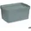 Kipit Aufbewahrungsbox mit Deckel Grau 7 5 21 x 14 2 x 32 12