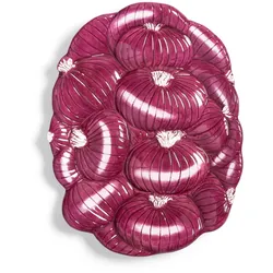 &klevering - Legume Servierplatte Zwiebel, 18 x 23,5 cm, violett