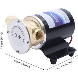 Easybuy 12V 30L/min Deckwaschpumpe Hochdruck selbstansaugende Bilgenpumpe Wasserpumpe elektrische Motorkühlpumpe