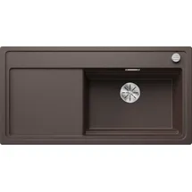 Blanco Zenar XL 6 S DampfgarPlus rechts cafe + Excenterbetätigung + InFino + Holzschneidbrett