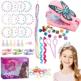 Haarschmuck für Mädchen, Strassstein-Quasten-Set mit Haarspangen und Diamant-Hefter, multifunktionales Haarverzierungswerkzeug mit dekorativen Verlängerungen für funkelnde Party- und tägliche Stile