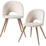 [en.casa] Stühle, Karijoki 2er Set Beige