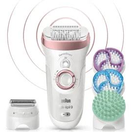 Braun Silk-épil 9 SkinSpa SensoSmart-Set 9/990 weiss/rosegold