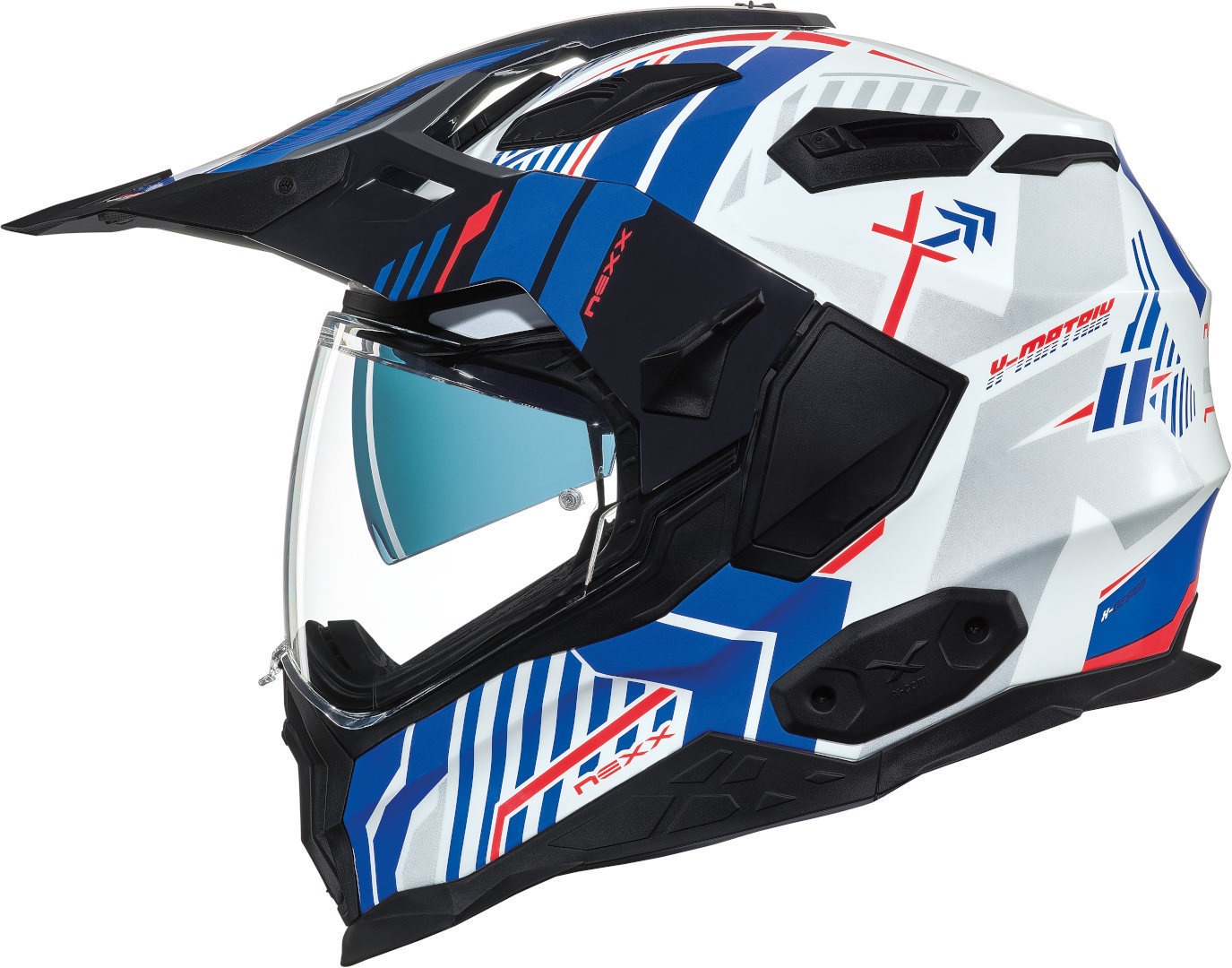 Nexx X.Wed 2 Wild Country helm, wit-blauw, 2XL